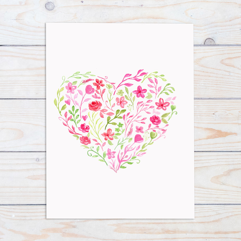 Valentine Floral Heart For Free Download