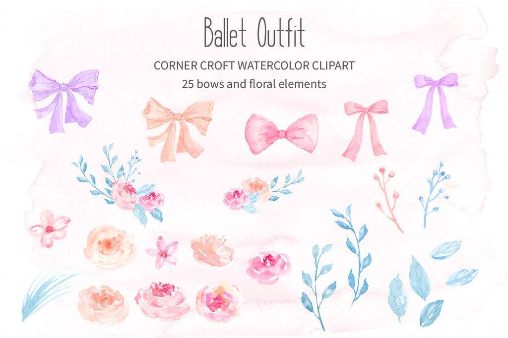 watercolor clipart of ballet shoes, peach ballet shoes illustration, instant download
