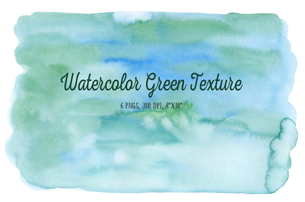 Hand painted watercolor green themed background texture for instant download 