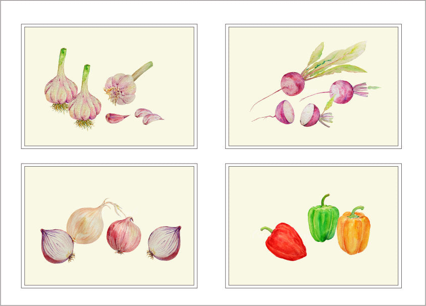watercolor clipart, vegetable clipart, detailed illustration 