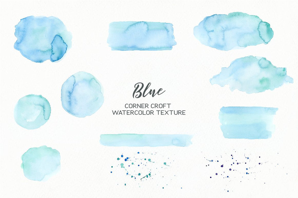 watercolor shades of blue pastel texture shades of blue instant download