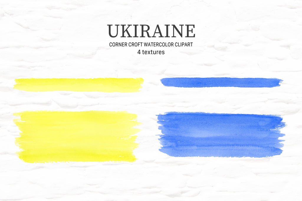 watercolor yellow background, blue background, Ukraine no war