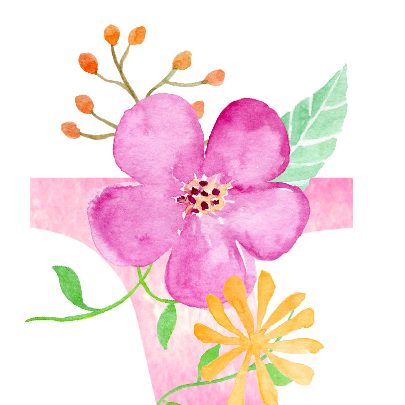 pink floral letter, watercolor pink flower, alphabet w, w printable, pink floral letter w
