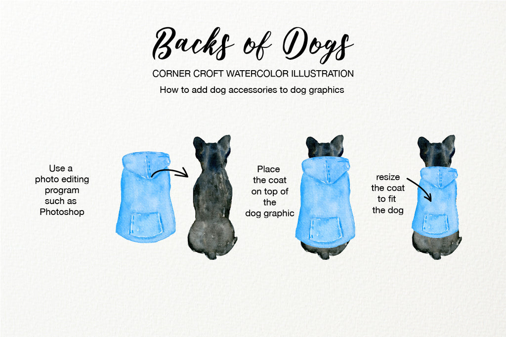 watercolor dog illustration, personalised print creator