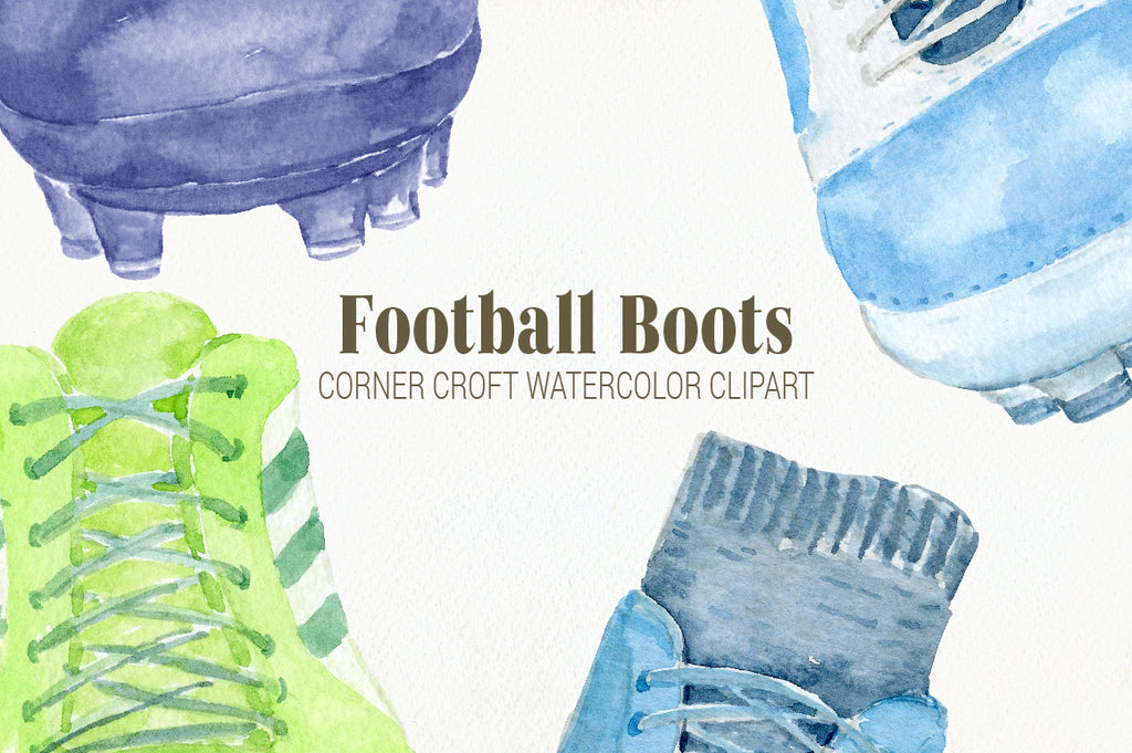 football boots clipart, watercolor soccer boots clipart, sport boot clipart