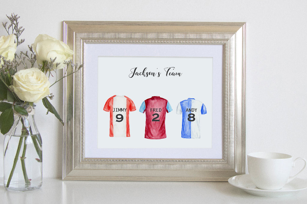 soccer shirt, football shirt illustration, my family print, instant download 
