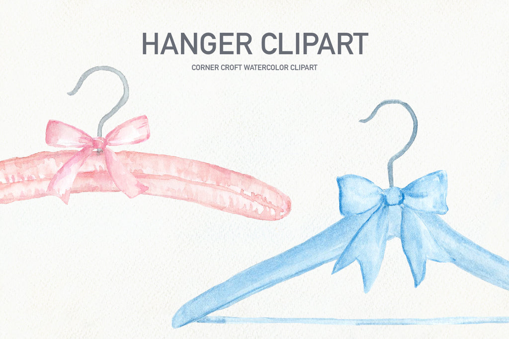 Coat hanger illustration, freebies, watercolor freebies, instant download 