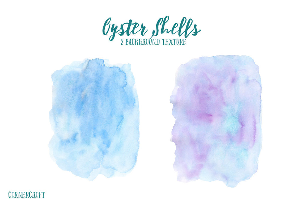 watercolor texture, blue texture, oyster shell clipart 
