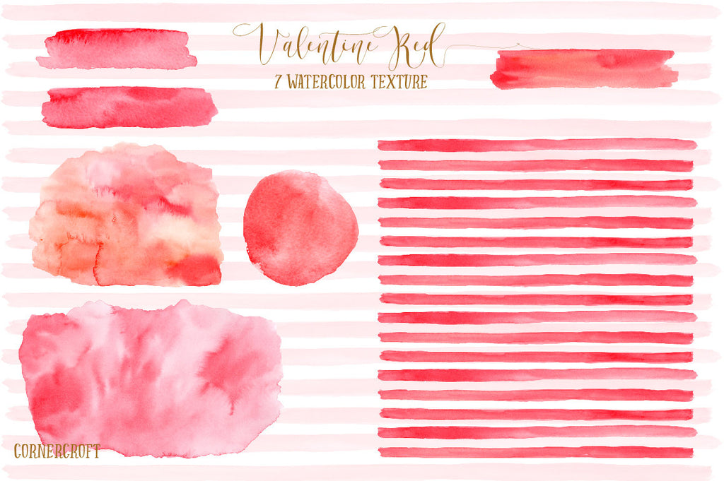 watercolor red texture, brush stroke, design background, instant download 