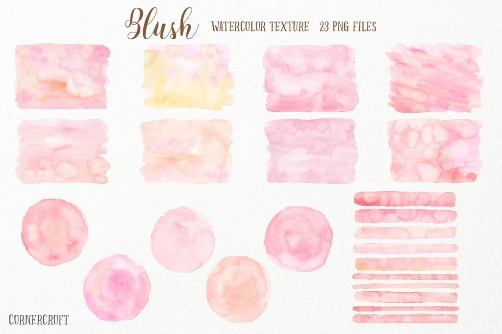 watercolor clipart, watercolour texture, watercolor skin tone, blush and peach textures