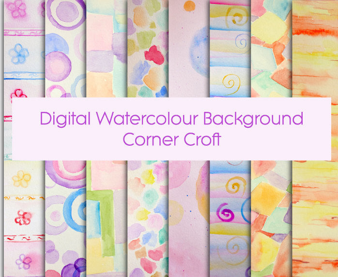 hand painted watercolor pastel pattern