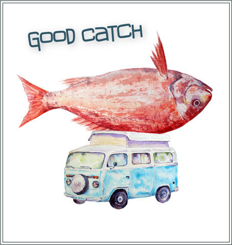 watercolor fish illustration instant download, carp, trout, tuna, sardine, pike, snapper, salmon and sardine
