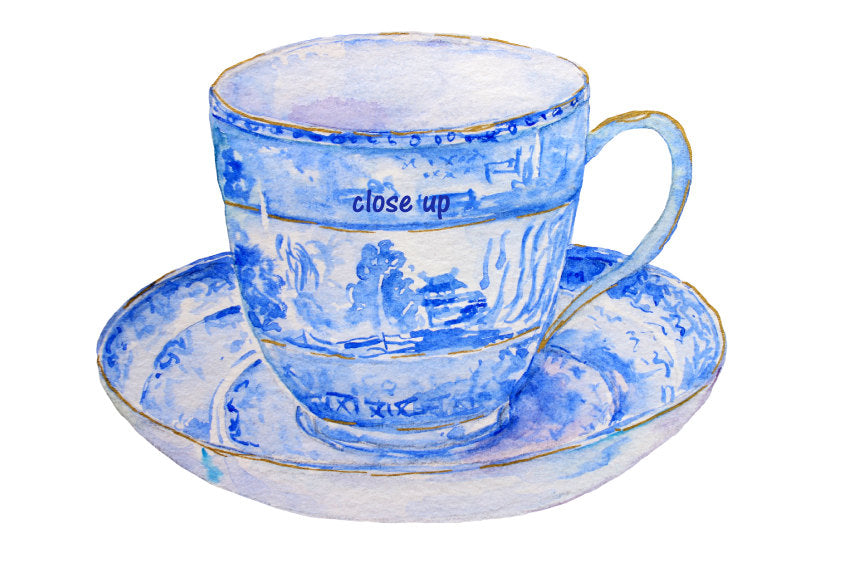 vintage tea cup, tea pot, illustration, tea pot clipart 