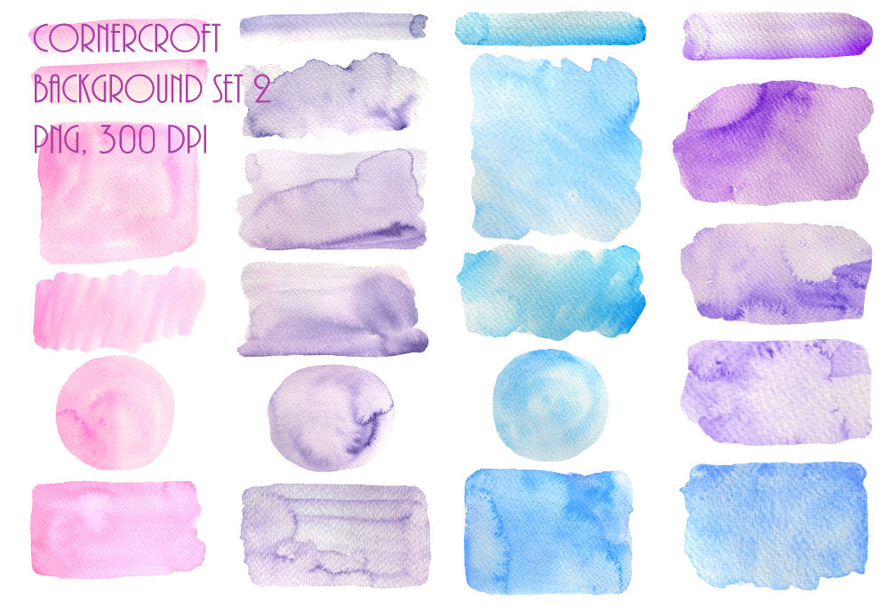 watercolor texture, purple, blue, pink