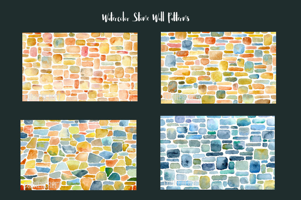 watercolor natural stone pattern, watercolor stone background, 