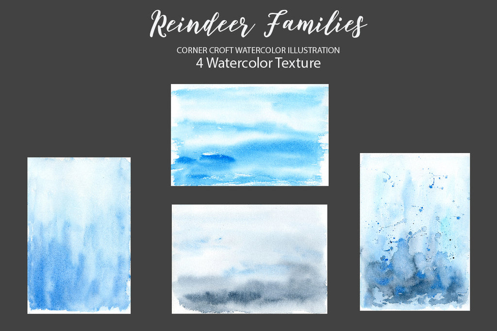 watercolor texture, blue and grey texture
