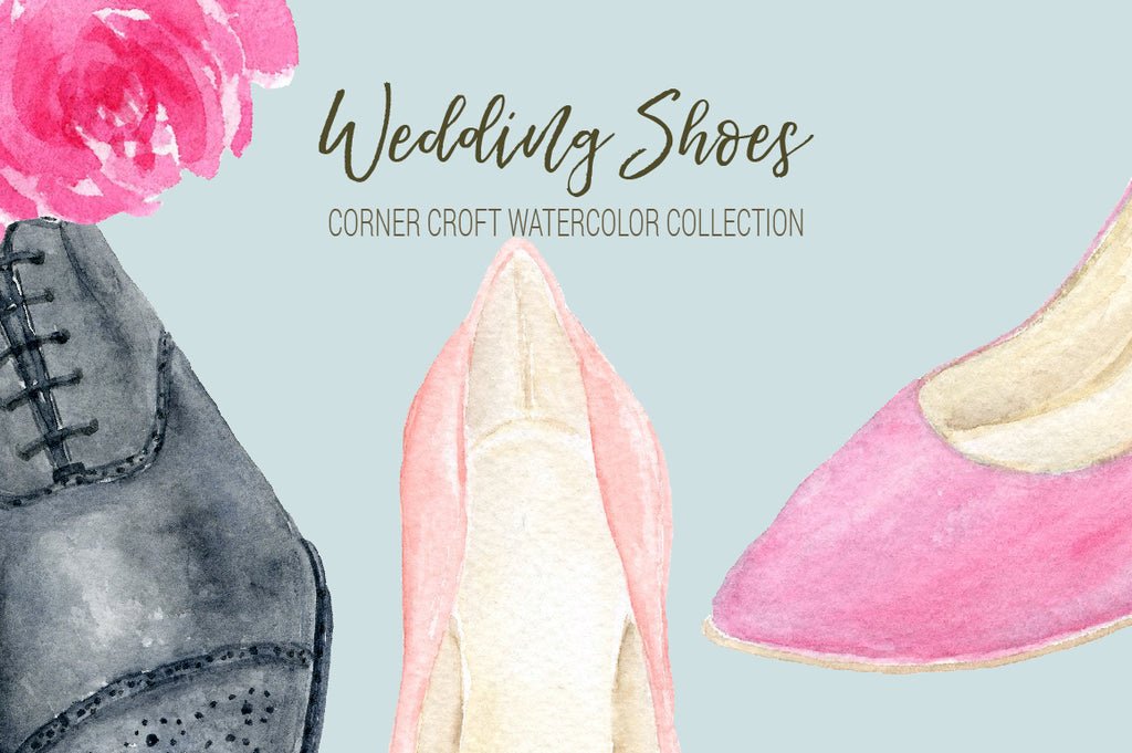 wedding shoes for groom, wedding shoes for bride, shoe illustration