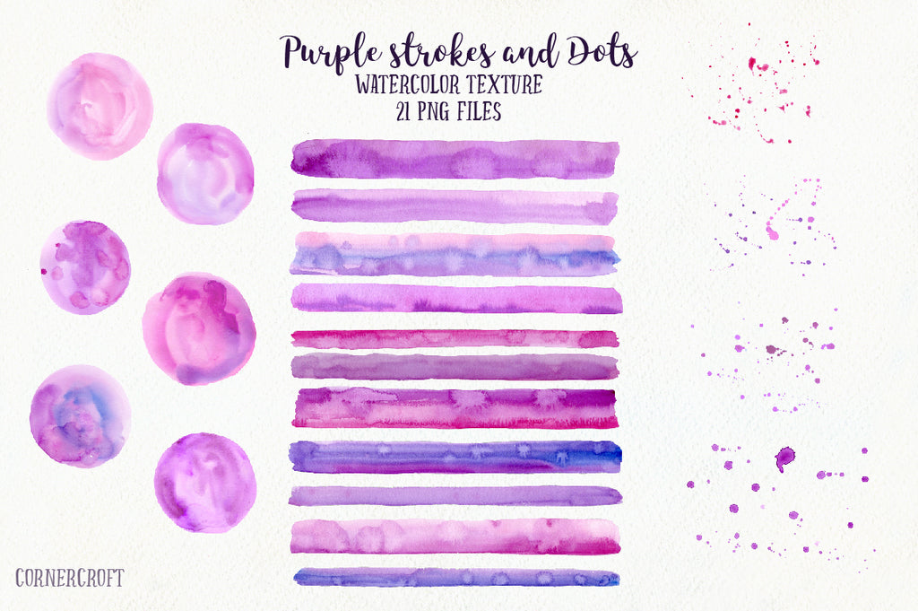 watercolor purple texture, purple brush strokes, purple stripes 